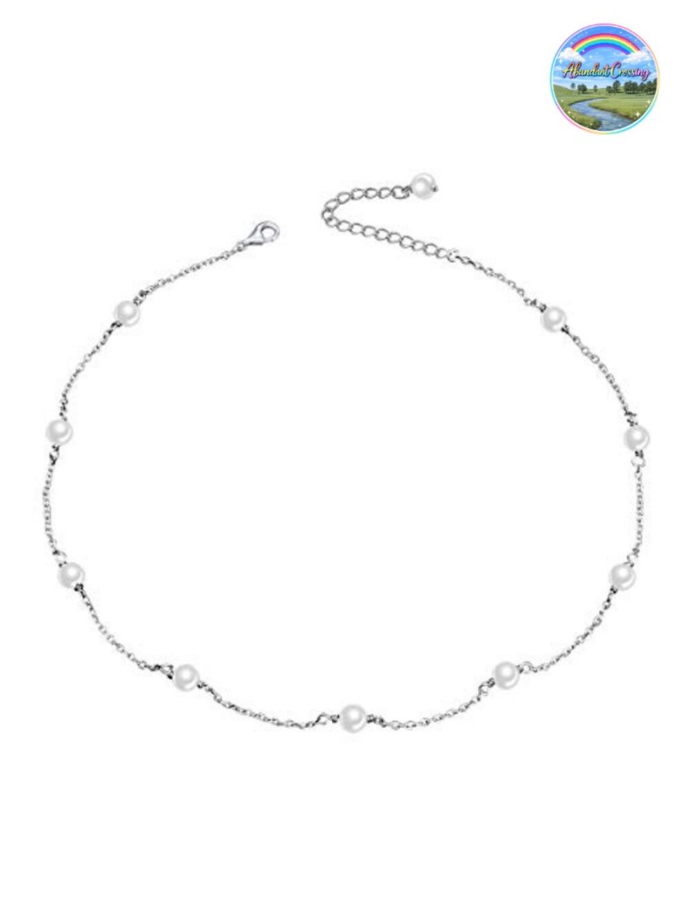 Sterling Silver Freshwater Pearl Choker Necklace